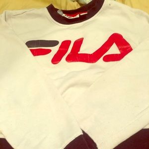 fila cropped sweatshirt